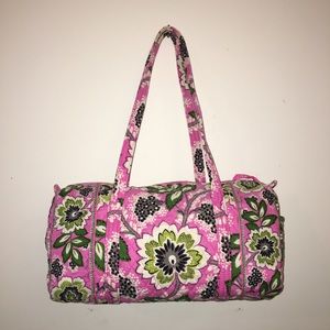Vera Bradley Small Duffle Bag in Priscilla Pink
